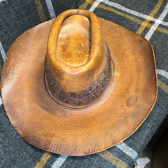 Hand Crafted Other - Handmade Top Grain Leather Hat